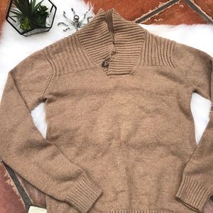 Gymboree Boys Sweater Cowl neck tan medium